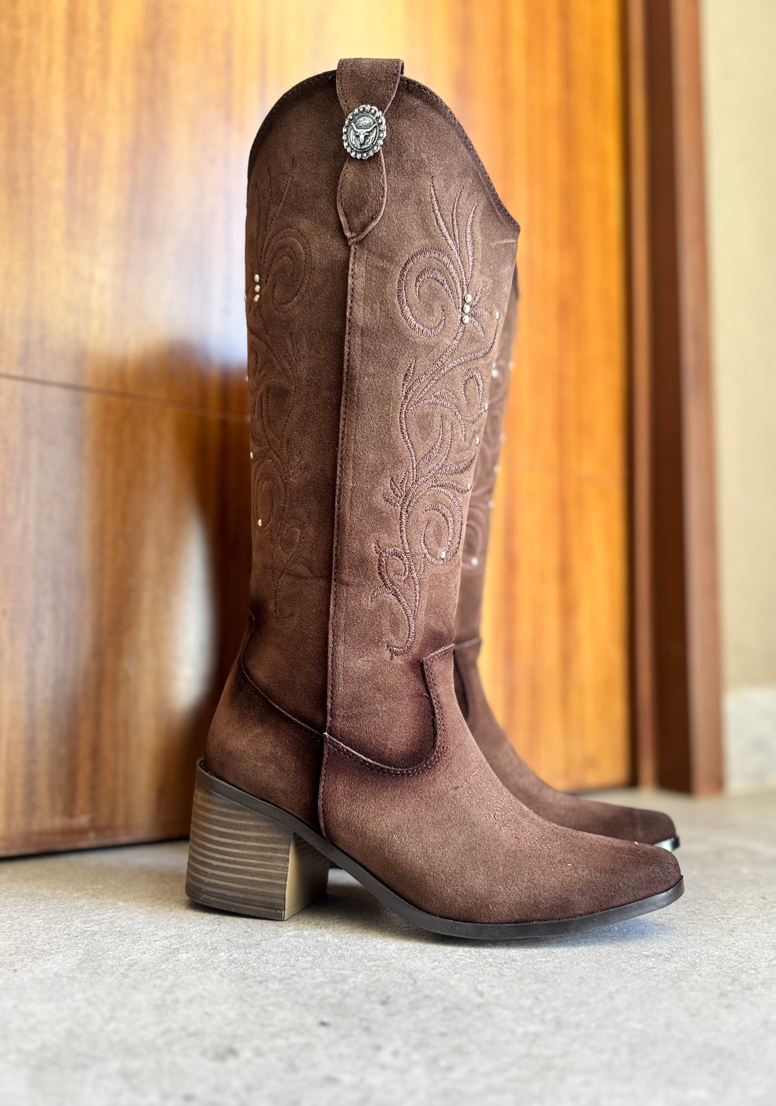 A4000 Flor/Estoperol color Moka tacón 7 cm