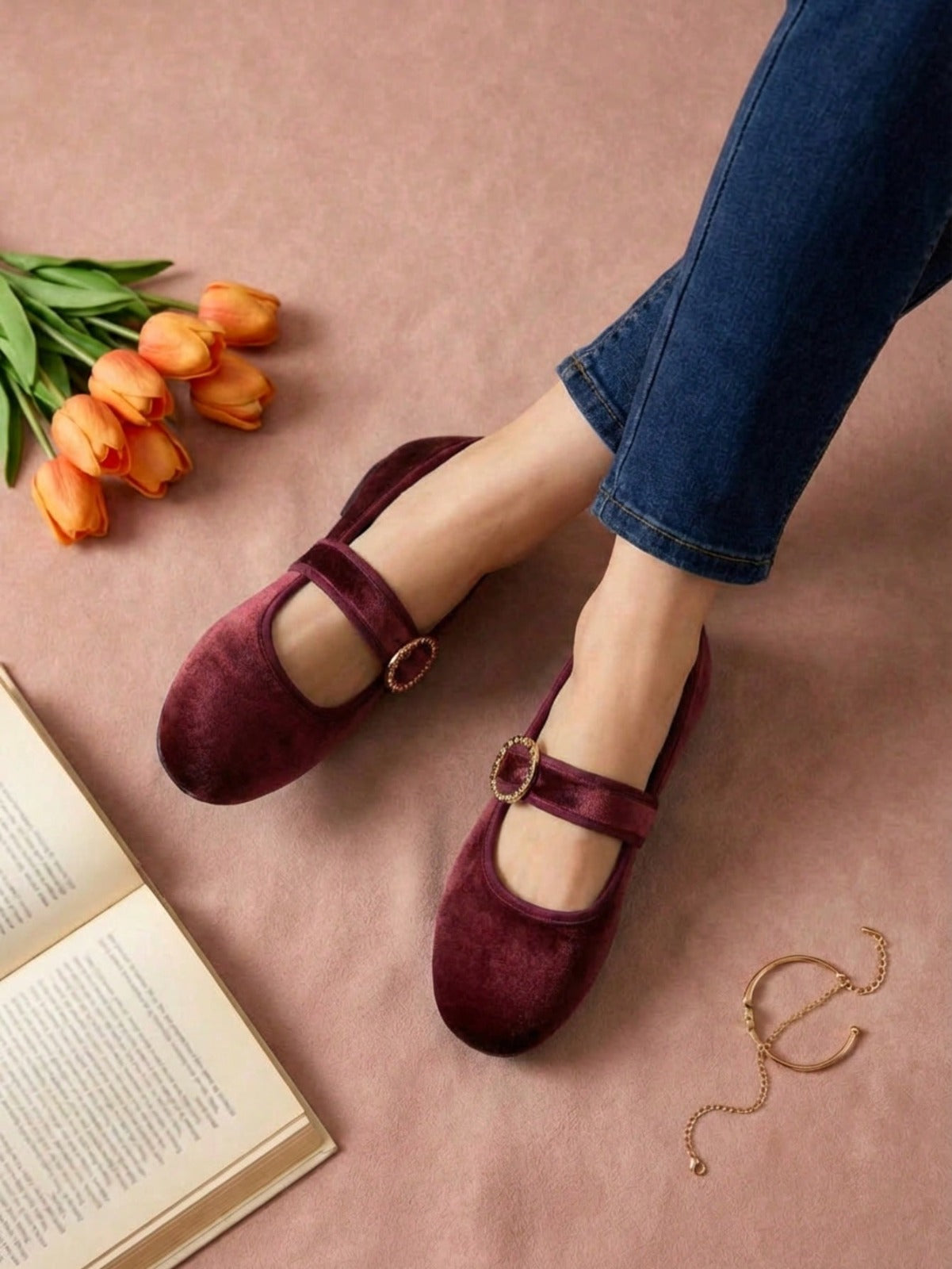 3900 Zapato Casual Terciopelo