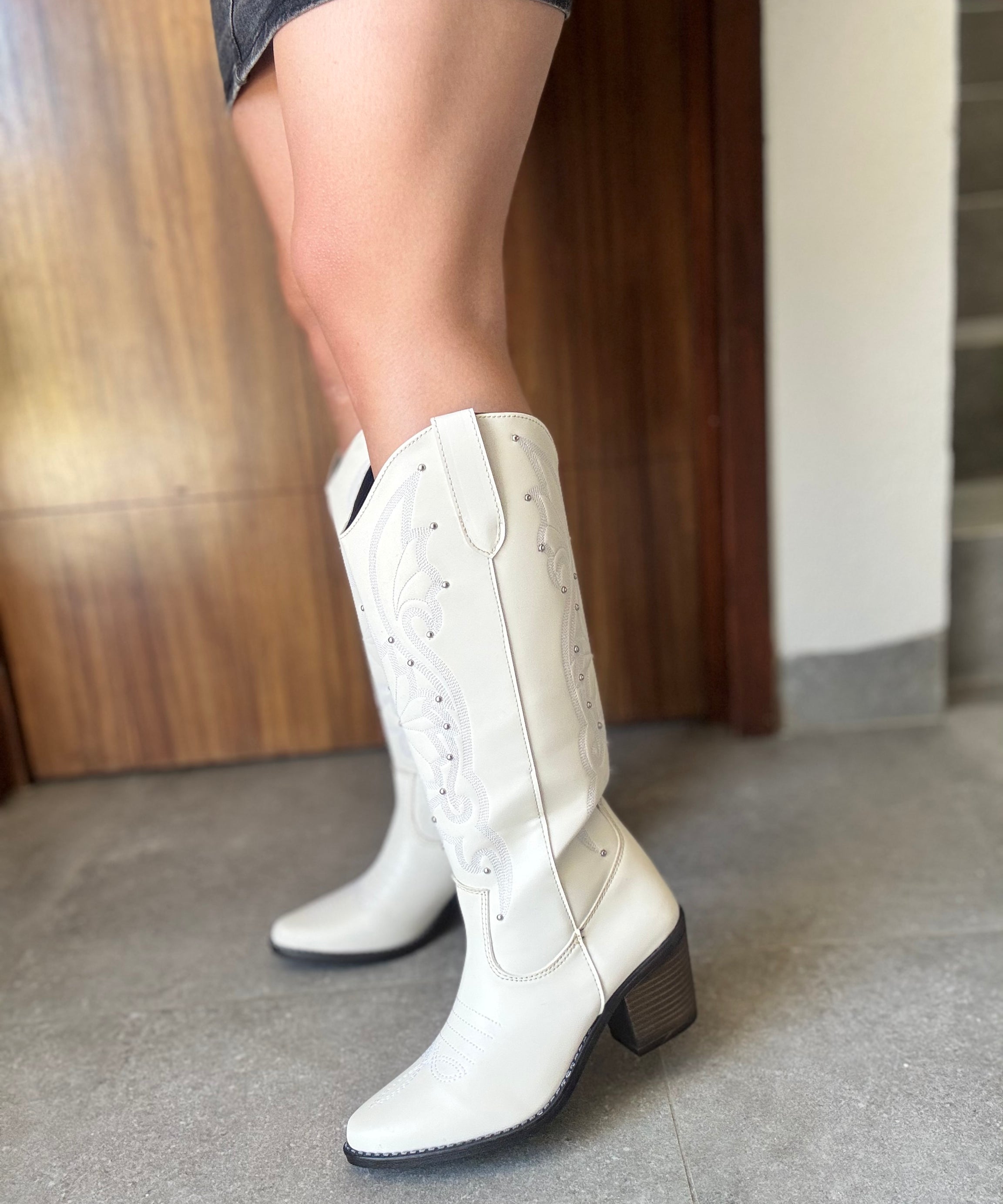 A4001 Flores con Estoperol tacón 7 cm