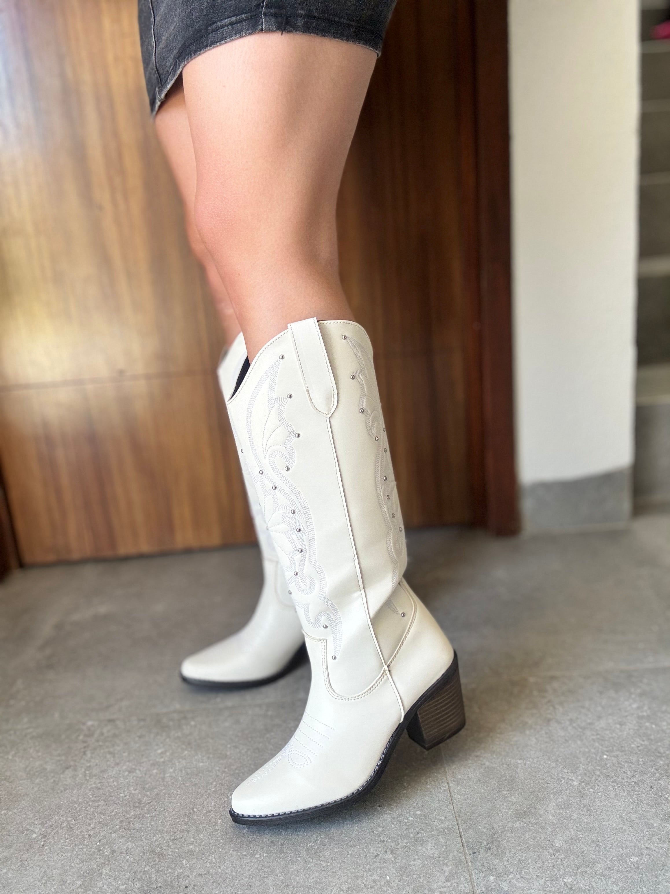 A4001 Flores con Estoperol tacón 7 cm