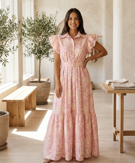 Vestido dama largo Olanes