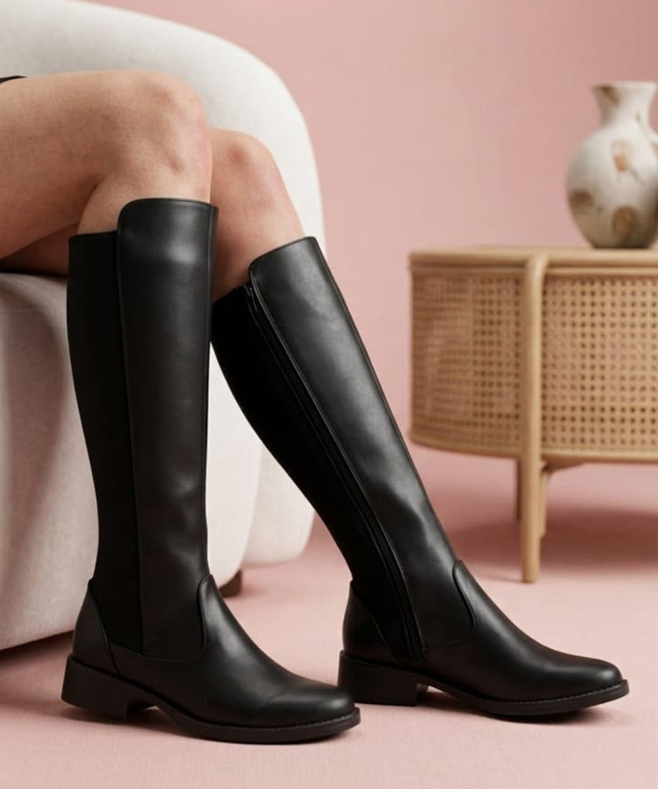 550A Bota de Piso Casual tacón 3 cm con licra