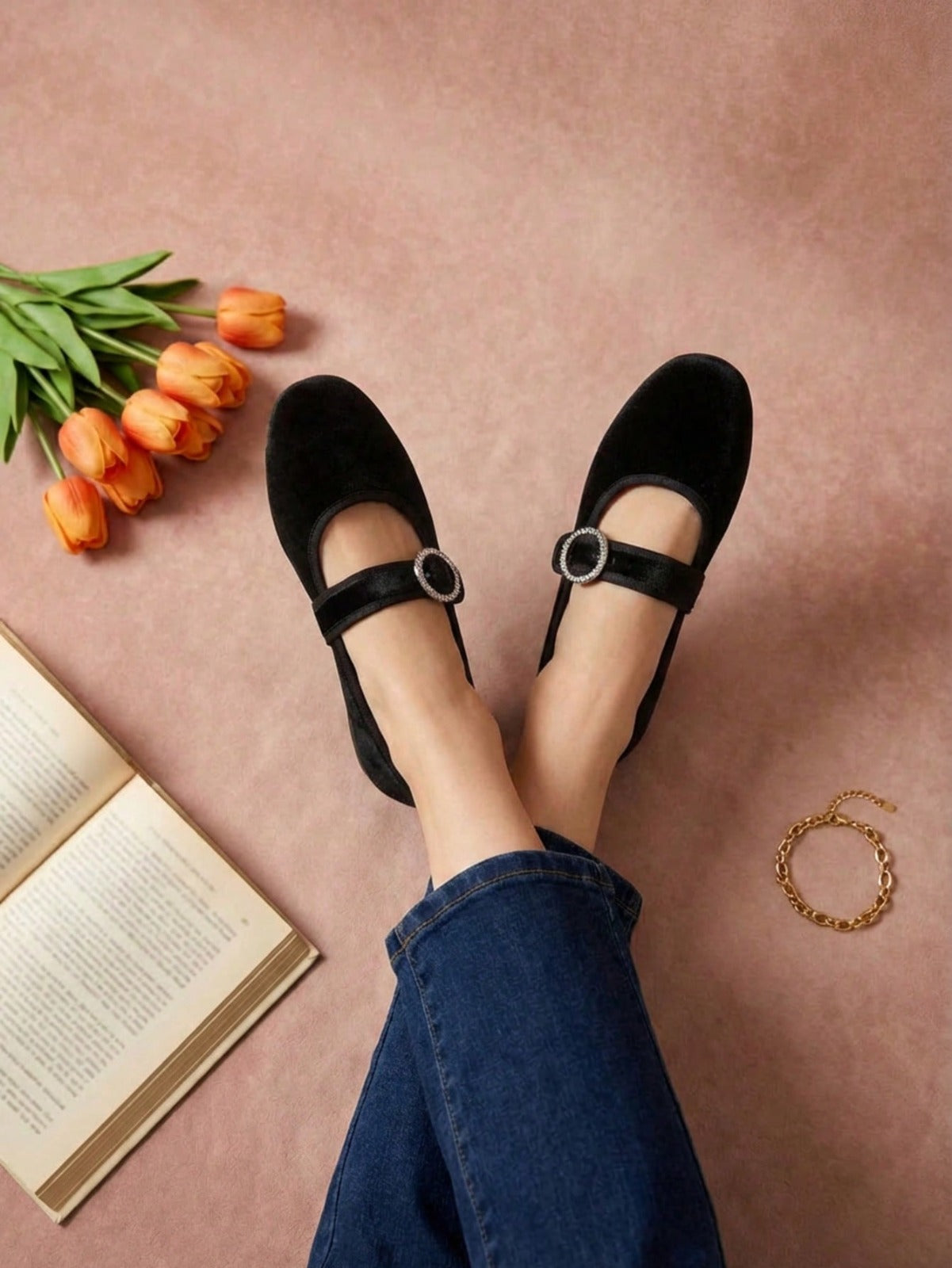 3900 Zapato Casual Terciopelo