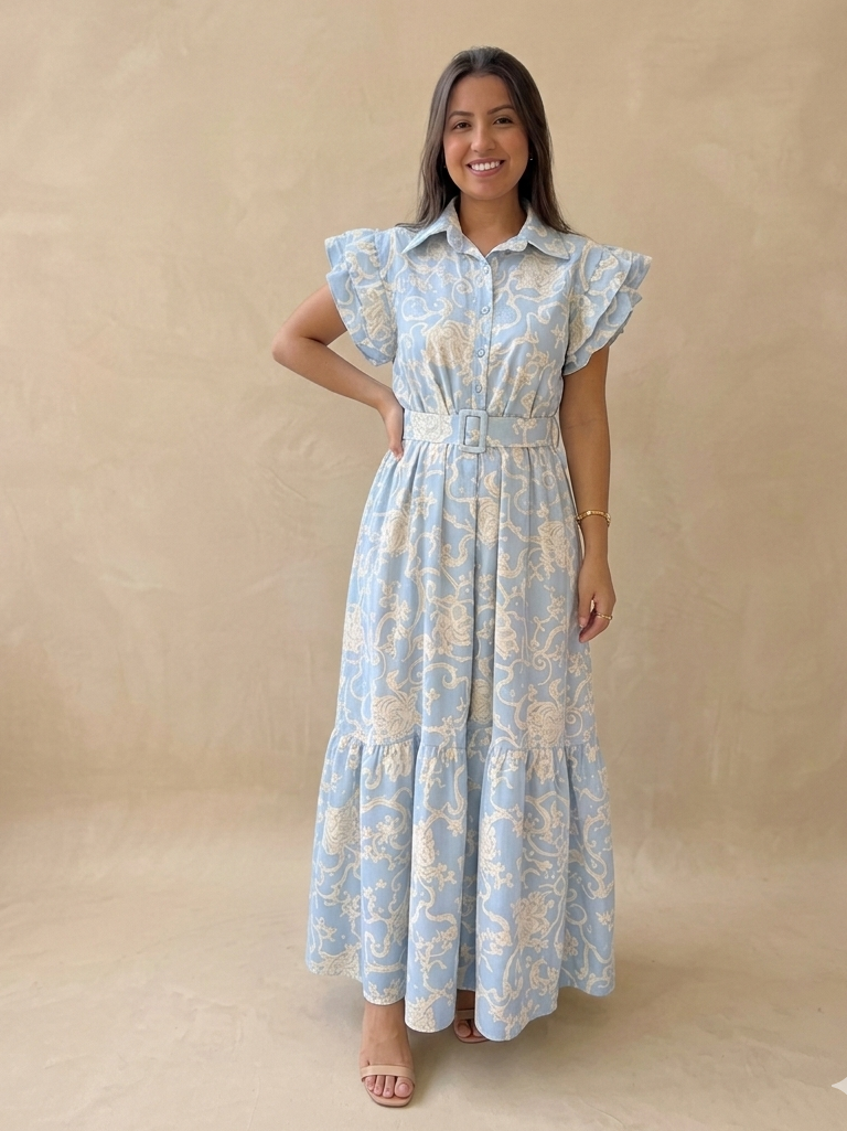 Vestido dama largo Olanes