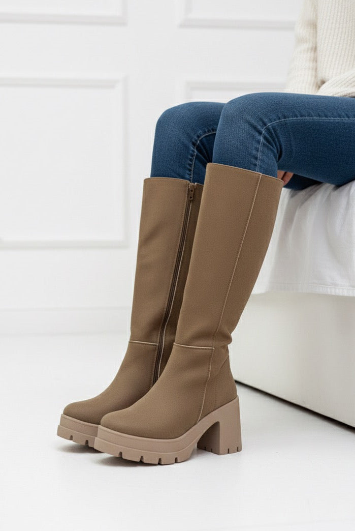 580L Bota Durazno tacón 9 cm