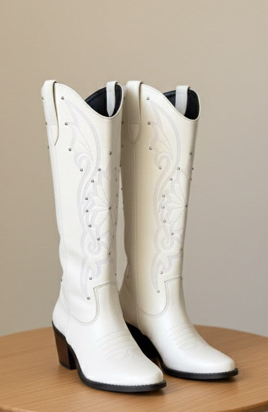 A4001 Flores con Estoperol tacón 7 cm