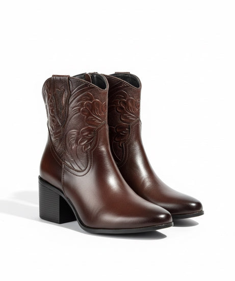 802L BOTÍN FLOR Color Coñac