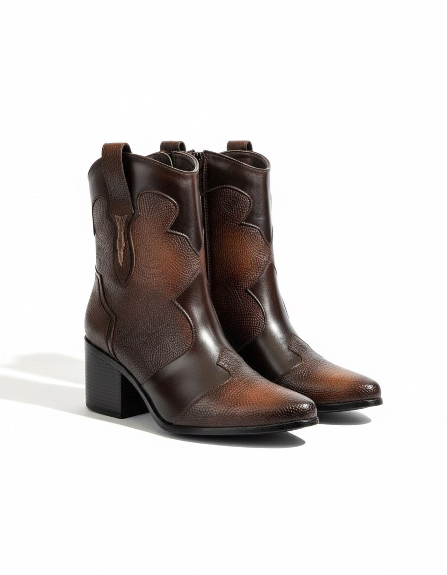 726L Botín Grabado Picas