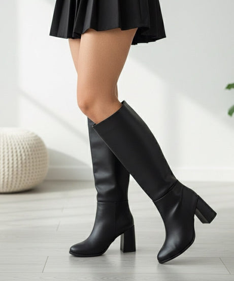 380A Bota Clásica Larga Tacón 9 cm